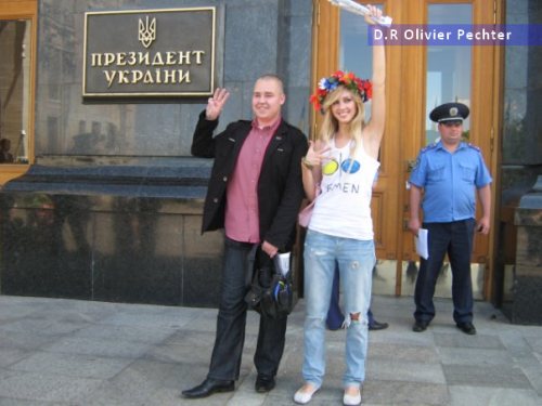 FEMEN et Svoboda côté à côte